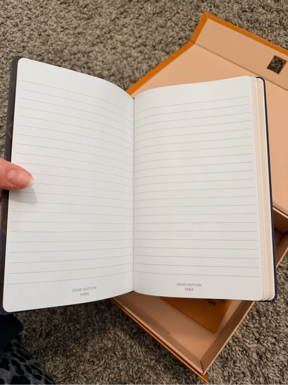 Louis Vuitton Navy Blue Notebook